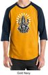 Mens Yoga Shirt Ganesha Raglan Tee T-Shirt