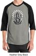 Mens Yoga Shirt Ganesha Raglan Tee T-Shirt