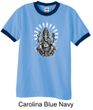 Mens Yoga Shirt Ganesha Ringer Tee T-Shirt