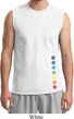 Mens Yoga Shirt Glowing Chakras Bottom Print Muscle Tee T-Shirt
