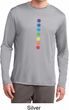 Mens Yoga Shirt Glowing Chakras Dry Wicking Long Sleeve T-Shirt