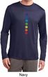 Mens Yoga Shirt Glowing Chakras Dry Wicking Long Sleeve T-Shirt