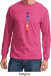 Mens Yoga Shirt Glowing Chakras Long Sleeve Tee T-Shirt
