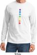 Mens Yoga Shirt Glowing Chakras Long Sleeve Tee T-Shirt