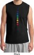 Mens Yoga Shirt Glowing Chakras Muscle Tee T-Shirt