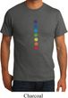 Mens Yoga Shirt Glowing Chakras Organic Tee T-Shirt