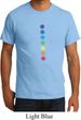 Mens Yoga Shirt Glowing Chakras Organic Tee T-Shirt