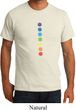 Mens Yoga Shirt Glowing Chakras Organic Tee T-Shirt