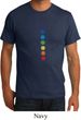 Mens Yoga Shirt Glowing Chakras Organic Tee T-Shirt