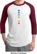 Mens Yoga Shirt Glowing Chakras Raglan Tee T-Shirt