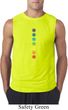 Mens Yoga Shirt Glowing Chakras Sleeveless Tee T-Shirt