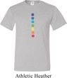 Mens Yoga Shirt Glowing Chakras Tall Tee T-Shirt