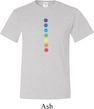 Mens Yoga Shirt Glowing Chakras Tall Tee T-Shirt