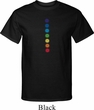 Mens Yoga Shirt Glowing Chakras Tall Tee T-Shirt