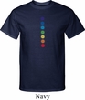 Mens Yoga Shirt Glowing Chakras Tall Tee T-Shirt