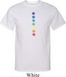 Mens Yoga Shirt Glowing Chakras Tall Tee T-Shirt