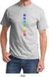 Mens Yoga Shirt Glowing Chakras Tee T-Shirt