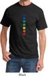 Mens Yoga Shirt Glowing Chakras Tee T-Shirt