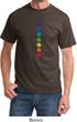 Mens Yoga Shirt Glowing Chakras Tee T-Shirt