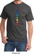 Mens Yoga Shirt Glowing Chakras Tee T-Shirt