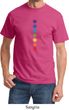 Mens Yoga Shirt Glowing Chakras Tee T-Shirt