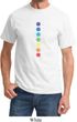 Mens Yoga Shirt Glowing Chakras Tee T-Shirt