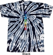 Mens Yoga Shirt Glowing Chakras Twist Tie Dye Tee T-shirt