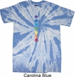 Mens Yoga Shirt Glowing Chakras Twist Tie Dye Tee T-shirt
