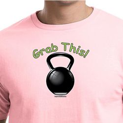 Mens Shirt Grab This Kettle Bell Organic Tee T-Shirt