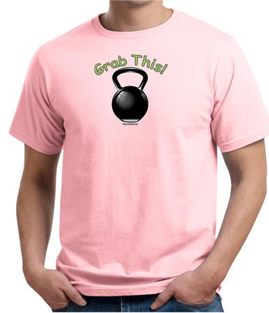 Mens Shirt Grab This Kettle Bell Organic Tee T-Shirt