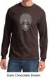 Mens Yoga Shirt Grey Bodhi Tree Long Sleeve Tee T-Shirt