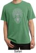 Mens Yoga Shirt Grey Bodhi Tree Pigment Dyed Tee T-Shirt