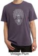 Mens Yoga Shirt Grey Bodhi Tree Pigment Dyed Tee T-Shirt