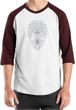 Mens Yoga Shirt Grey Bodhi Tree Raglan Tee T-Shirt