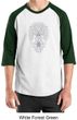 Mens Yoga Shirt Grey Bodhi Tree Raglan Tee T-Shirt