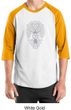 Mens Yoga Shirt Grey Bodhi Tree Raglan Tee T-Shirt