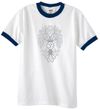 Mens Yoga Shirt Grey Bodhi Tree Ringer Tee T-Shirt
