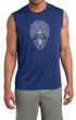 Mens Yoga Shirt Grey Bodhi Tree Sleeveless Moisture Wicking Tee