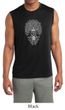 Mens Yoga Shirt Grey Bodhi Tree Sleeveless Moisture Wicking Tee