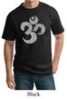 Mens Yoga Shirt Grey Distressed OM Tall Tee T-Shirt