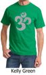 Mens Yoga Shirt Grey Distressed OM Tee T-Shirt