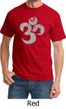 Mens Yoga Shirt Grey Distressed OM Tee T-Shirt