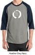 Mens Yoga Shirt Enso Happiness Raglan Tee T-Shirt