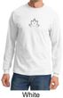Mens Yoga Shirt Grey Namaste Lotus Long Sleeve Tee T-Shirt