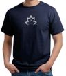 Mens Yoga Shirt Grey Namaste Lotus Organic Tee T-Shirt