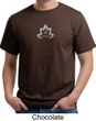 Mens Yoga Shirt Grey Namaste Lotus Organic Tee T-Shirt