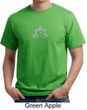 Mens Yoga Shirt Grey Namaste Lotus Organic Tee T-Shirt