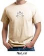 Mens Yoga Shirt Grey Namaste Lotus Organic Tee T-Shirt