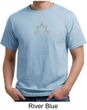Mens Yoga Shirt Grey Namaste Lotus Organic Tee T-Shirt