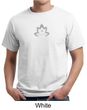 Mens Yoga Shirt Grey Namaste Lotus Organic Tee T-Shirt
